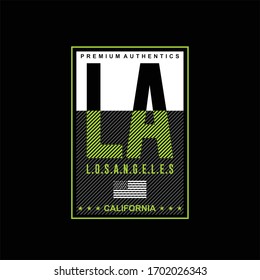 LA los angeles california vintage fashion simple design