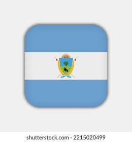 La Pampa Flag. Argentina Provinces. Vector Illustration.