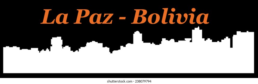 La Paz, Bolivia (city silhouette)