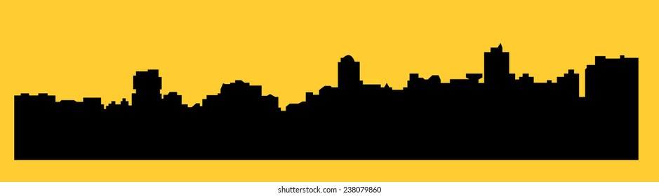 La Paz, Bolivia (city silhouette)