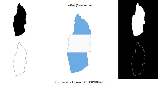 Conjunto de mapas do departamento de La Paz (Catamarca)