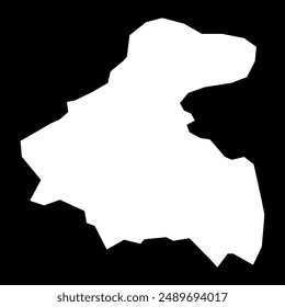 La Paz department map, administrative division of Honduras. Vector illustration.