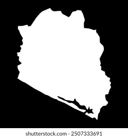 La Paz department map, administrative division of El Salvador.