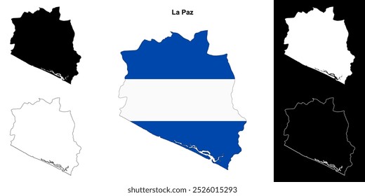 Conjunto de mapas do departamento de La Paz