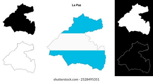 Conjunto de mapas do departamento de La Paz