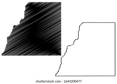 La Plata County, Colorado (U.S. county, United States of America,USA, U.S., US) map vector illustration, scribble sketch La Plata map