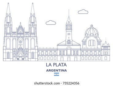 La Plata Linear City Skyline, Argentina