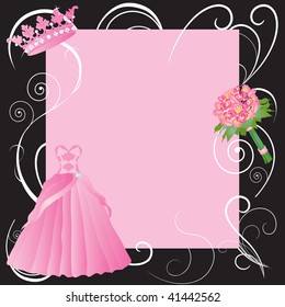 La Quinceanera Party Invitation. Invitation For A Girl's 15th Birthday Party, Sweet Sixteen Party, Or Wedding