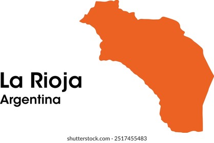 mapa la rioja argentina em vetores