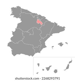 La Rioja map, Spain region. Vector illustration.