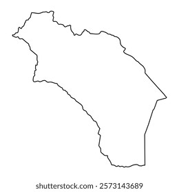 La Rioja Province map, administrative division of Argentina. Vector illustration.