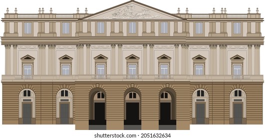 La Scala (Teatro alla Scala) is an opera house inaugurated on 3 August 1778 in Milan, Italy