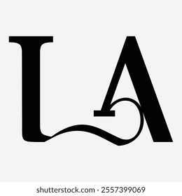 la symbol initial letter design