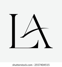 la symbol initial letter design