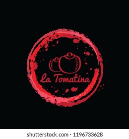 La Tomatina 2018 Vector Illustration Sign and Background Eps.10