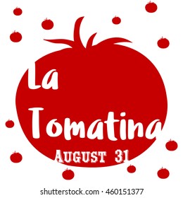 La tomatina design illustration, a tomatoes festival in spain