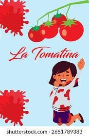La Tomatina is a Spanish festival in Buñol, Spain.