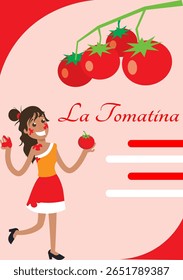 La Tomatina is a Spanish festival in Buñol, Spain.