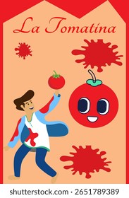 La Tomatina is a Spanish festival in Buñol, Spain.