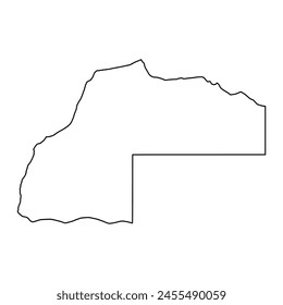 Laayoune Sakia El Hamra map, administrative division of Morocco. Vector illustration.