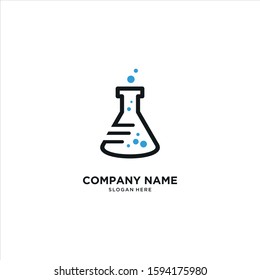 Lab abstract logo design template Vector illustration