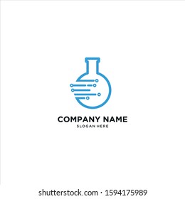 Lab abstract logo design template Vector illustration