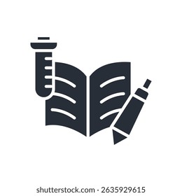 lab analysis icon. vector.Editable stroke.linear style sign for use web design,logo.Symbol illustration.
