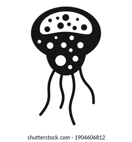 Lab bacteria icon. Simple illustration of lab bacteria vector icon for web design isolated on white background