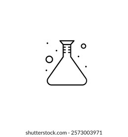 Lab beaker icon flat vector design