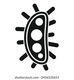 Lab bio bacteria icon simple vector. Health scientist lab. School quality analysis