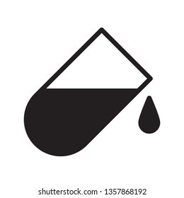 lab bottle flat icon