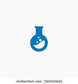 lab bottle logo simple premium