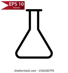 Lab bottle outline logo is a simple logo or icon, like a bottle or glass logo, compatible for any company.