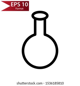Lab bottle outline logo is a simple logo or icon, like a bottle or glass logo, compatible for any company.