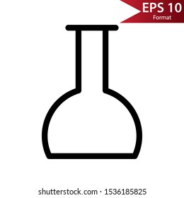 Lab bottle outline logo is a simple logo or icon, like a bottle or glass logo, compatible for any company.