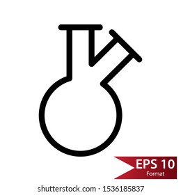 Lab bottle outline logo is a simple logo or icon, like a bottle or glass logo, compatible for any company.