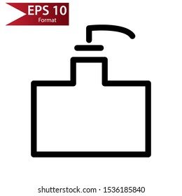 Lab bottle outline logo is a simple logo or icon, like a bottle or glass logo, compatible for any company.