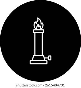 Lab Burner vector icon. Can be used for printing, mobile and web applications.