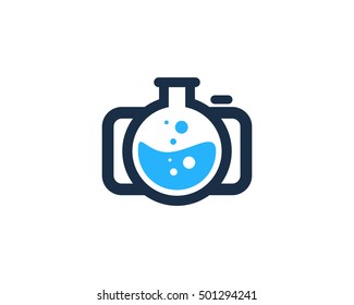 Lab Camera Photography Logo Design Template