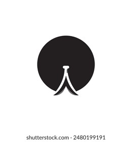 lab camp logo design icon