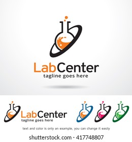 Lab Center Logo Template Design Vector