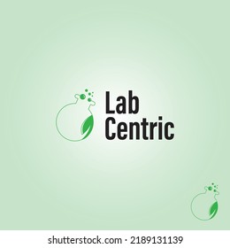 Lab Centric Logo Design Template. Medical laboratory Logo . Science Labs Logo Design . Bio organic lab logo. 