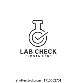 Lab Check Logo Design Template
