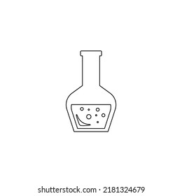 Lab chemical tubes set. Glass beaker, tubes and bottles, tools for laboratory experiment, flasks in holder, burner. Vector illustration for chemistry, medical research, science concept