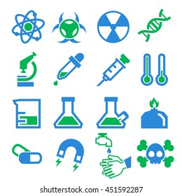 lab, chemistry, science icon set
