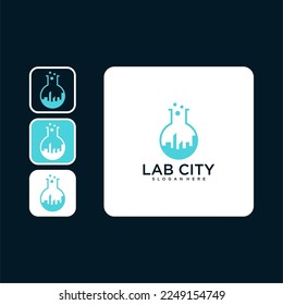 lab with city logo design