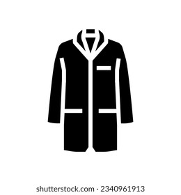 lab coat engineer glyph icon vector. lab coat engineer sign. isolated symbol illustration