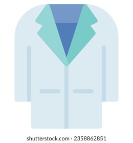 Lab Coat Icon Illustration, für Web, App, Infografik usw.