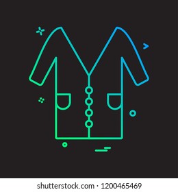 lab coat icon vector design