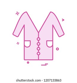 lab coat icon vector design